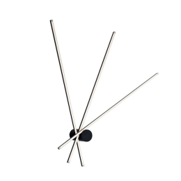Φωτιστικό Οροφής - Πλαφονιέρα Shanghai LED-SHANGHAI-PL3 NERO 27W Led 92x100cm Black Luce Ambiente De Αλουμίνιο