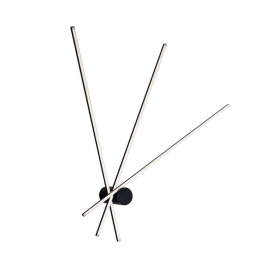 Φωτιστικό Οροφής - Πλαφονιέρα Shanghai LED-SHANGHAI-PL3C NERO 27W Led 92x100cm Black Luce Ambiente D Αλουμίνιο