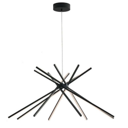 Φωτιστικό Οροφής Shanghai LED-SHANGHAI-S8C NERO 54W Led 113x160cm Black Luce Ambiente Design Αλουμίνιο