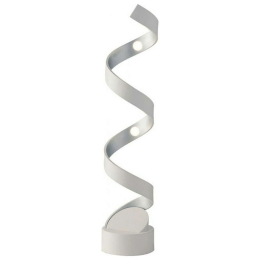 Φωτιστικό Δαπέδου Helix LED-HELIX-L4 BCO 12W Led 14,5x66cm White-Silver Luce Ambiente Design Αλουμίνιο
