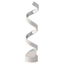 Φωτιστικό Δαπέδου Helix LED-HELIX-L4C BCO 12W Led 14,5x66cm White-Silver Luce Ambiente Design Αλουμίνιο