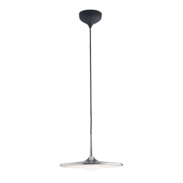 Φωτιστικό Οροφής Ikon LED-IKON-S CR Dimmable 36W Led 42,2x150cm Chrome Luce Ambiente Design Μέταλλο