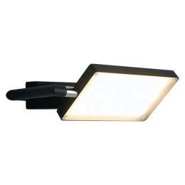 Φωτιστικό Τοίχου - Απλίκα Book LED-BOOK-AP-NERO 17W Led 22,5x10-15cm Black Luce Ambiente Design Αλουμίνιο