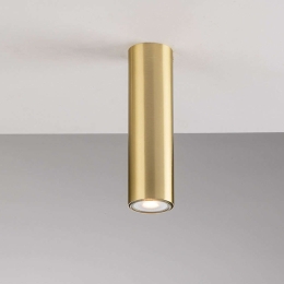 Φωτιστικό Οροφής - Πλαφονιέρα Fluke I-FLUKE-PL20 ORO 1xGU10 Φ5,5cm 20cm Gold Luce Ambiente Design Μέταλλο