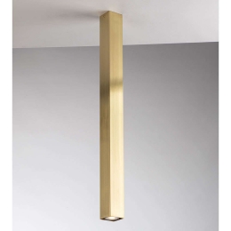 Φωτιστικό Οροφής - Πλαφονιέρα Fluke I-FLUKE-PLQ75 ORO 1xGU10 6x6x75cm Gold Luce Ambiente Design Μέταλλο