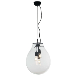 Φωτιστικό Οροφής Azuma I-AZUMA-S38 3xE27 Led Φ38cm 174cm Clear Luce Ambiente Design Γυαλί