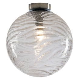 Φωτιστικό Οροφής - Πλαφονιέρα Nereide I-NEREIDE-G-PL25 TR 1xE27 Led Φ25cm 25cm Clear Luce Ambiente D Γυαλί