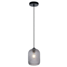 Φωτιστικό Οροφής Ashford I-ASHFORD-S15 GR 1xE27 Φ15cm 150cm Fume Luce Ambiente Design Γυαλί