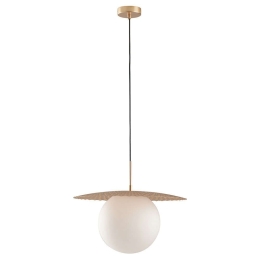Φωτιστικό Οροφής Chaplin I-CHAPLIN-S30 ORO 1xG9 Led Φ30cm 159,8cm Gold Luce Ambiente Design Μέταλλο,Γυαλί