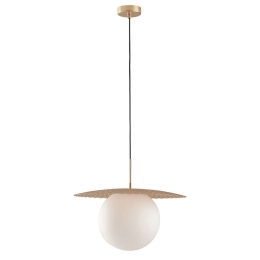 Φωτιστικό Οροφής Chaplin I-CHAPLIN-S45 ORO 1xE27 Led Φ45cm 159,8cm Gold Luce Ambiente Design Μέταλλο,Γυαλί