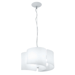 Φωτιστικό Οροφής Imagine I-IMAGINE-S3 3xE27 Φ47cm 120cm White Luce Ambiente Design Αλουμίνιο,Γυαλί