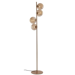 Φωτιστικό Δαπέδου Honey I-HONEY-PT4 4xG9 Led 34,5x160cm Copper Luce Ambiente Design Μέταλλο,Γυαλί