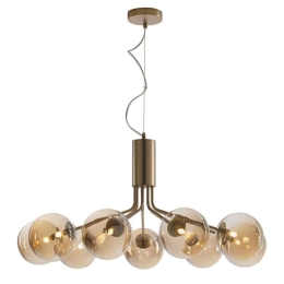 Φωτιστικό Οροφής Honey I-HONEY-S9 9xG9 Led Φ83,4cm 161cm Copper Luce Ambiente Design Μέταλλο,Γυαλί