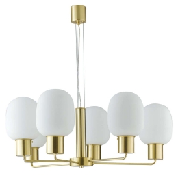 Φωτιστικό Οροφής Fellini I-FELLINI-S6 ORO 6xE27 Led Φ98cm 150cm Gold Luce Ambiente Design Μέταλλο,Γυαλί