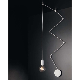 Φωτιστικό Οροφής Habitat I-HABITAT-PL1 BCO 1xE27 Φ12cm 500cm White Luce Ambiente Design Μέταλλο