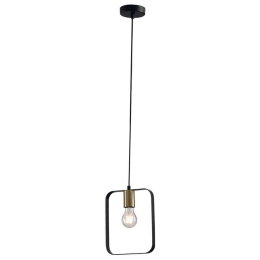 Φωτιστικό Οροφής Smith I-SMITH-S1 1xE27 19,5x150cm Black Luce Ambiente Design Μέταλλο