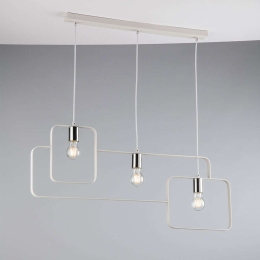Φωτιστικό Οροφής Smith I-SMITH-S3-BCO 3xE27 88,5x150cm White Luce Ambiente Design Μέταλλο