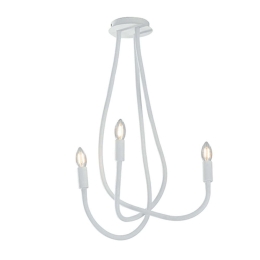 Φωτιστικό Οροφής Lover I-LOVER-3-BCO 3xE14 Φ15cm 100cm White Luce Ambiente Design Μέταλλο