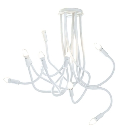 Φωτιστικό Οροφής Lover I-LOVER-9-BCO 9xE14 Φ20cm 100cm White Luce Ambiente Design Μέταλλο
