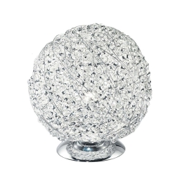 Φωτιστικό Επιτραπέζιο Astra I-ASTRA/L 1xE27 Φ20cm 21cm Chrome Luce Ambiente Design Κρύσταλλο