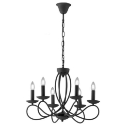 Φωτιστικό Οροφής - Πολυέλαιος Beatrice I-BEATRICE-6 6xE14 Φ50cm 120cm Anthracite Luce Ambiente Desig