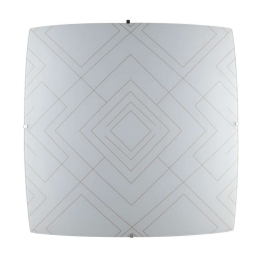 Φωτιστικό Οροφής - Πλαφονιέρα Vector I-VECTOR-PL30 2xE27 30x30cm White Luce Ambiente Design