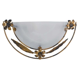 Φωτιστικό Τοίχου - Απλίκα Riccio RICCIO/APP 1xE27 40x20cm Gold Luce Ambiente Design