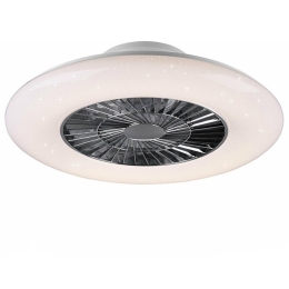 Ανεμιστήρας Οροφής Visby R62402106 Με Φως Led 3000 - 6500Κ Και Τηλεχειριστήριο D60x19cm White RL Lighting Διάμετρος 60cm