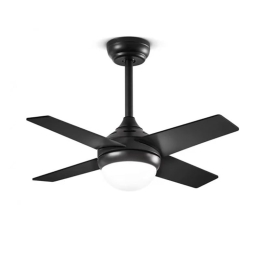 Ανεμιστήρας Οροφής Crux 7162 N CT Με Φως Led 3000K 4000K 6000K Και Τηλεχειριστήριο D80x38,5cm Black Perenz Διάμετρος 80cm