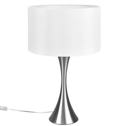 Φωτιστικό Επιτραπέζιο Sabia 515700107 40x62cm 1xE27 60W Nickel-White Trio Lighting
