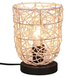 Φωτιστικό Επιτραπέζιο Lovis R51141036 16x22cm 1xE27 40W Black-Natural RL Lighting