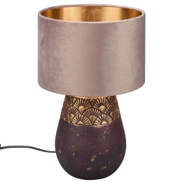Φωτιστικό Επιτραπέζιο Kiran R51231094 26x38cm 1xE27 60W Brown-Pink RL Lighting