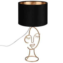 Φωτιστικό Επιτραπέζιο Mary R51221002 24x45cm 1xE27 60W Black-Gold RL Lighting