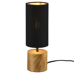 Φωτιστικό Επιτραπέζιο Woody R50171980 12x30cm 1xE14 40W Natural-Black RL Lighting