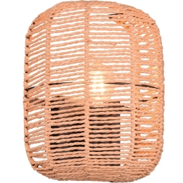 Φωτιστικό Τοίχου - Απλίκα Runa 203000132 23x27cm 1xE27 60W Black-Natural Trio Lighting