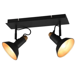 Φωτιστικό Οροφής - Σποτ Roxie 811900232 40x13x22cm 2xE14 10W Black Trio Lighting