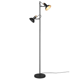 Φωτιστικό Δαπέδου Roxie 411900232 43x23x155cm 2xE14 10W Black Trio Lighting