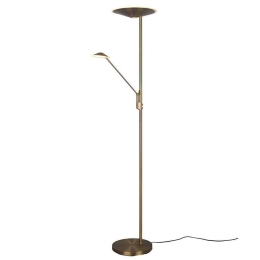 Φωτιστικό Δαπέδου Brantford 425610204 30x180cm Dim Led 3500Lm 30W/650Lm 6,5W Brass Trio Lighting