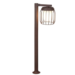 Φωτιστικό Δαπέδου Κήπου Tuela 410860124 16x100cm 1xE27 40W Rusty Trio Lighting