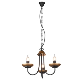 Φωτιστικό Οροφής Livia 101700332 46x150cm 3xE14 28W Black-Gold Trio Lighting