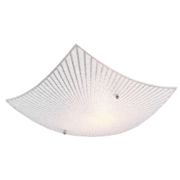 Φωτιστικό Οροφής - Πλαφονιέρα Elisa 612200100 30x30x9cm 1xE27 40W Clear-Chrome Trio Lighting