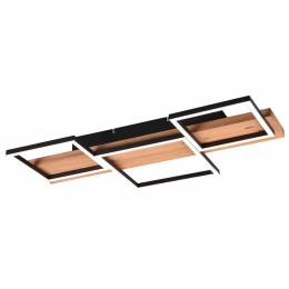 Φωτιστικό Οροφής - Πλαφονιέρα Harper 622910332 65x34x7cm Led 1400Lm 30W Natural-Black Trio Lighting
