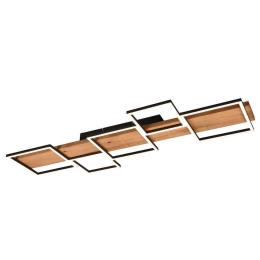 Φωτιστικό Οροφής - Πλαφονιέρα Harper 622910532 115x44x7cm Led 5700Lm 42W Natural-Black Trio Lighting