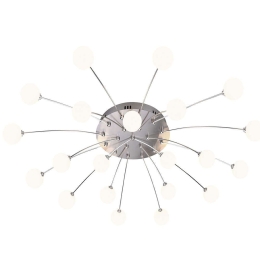 Φωτιστικό Οροφής - Πλαφονιέρα Bullet 641412107 Φ96x15cm Dim 21xLed 170Lm 1,5W Nickel-White Trio Ligh