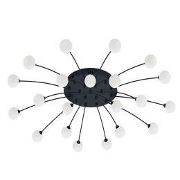 Φωτιστικό Οροφής - Πλαφονιέρα Bullet 641412132 Φ96x15cm Dim 21xLed 170Lm 1,5W Black-White Trio Light