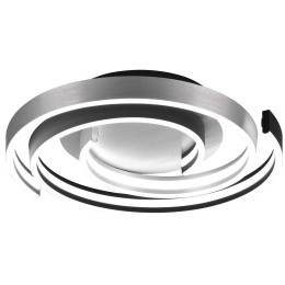 Φωτιστικό Οροφής - Πλαφονιέρα Caya 641910205 Φ50x9cm Dim Led 6800Lm 58W Nickel Trio Lighting