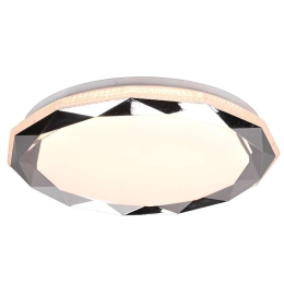 Φωτιστικό Οροφής - Πλαφονιέρα Ando R65101006 Φ50x7cm Dim Led 2400Lm 22W RGB Chrome RL Lighting