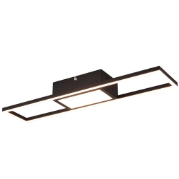 Φωτιστικό Οροφής - Πλαφονιέρα Rigido R67172132 60x13x6cm Dim Led 2800Lm 22W Black RL Lighting