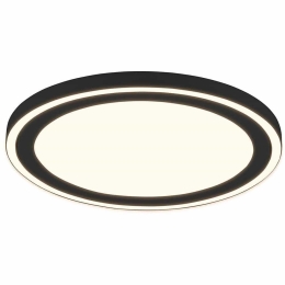 Φωτιστικό Οροφής - Πλαφονιέρα Carus R67224332 Φ43x4cm Led 3100Lm 20W Black RL Lighting