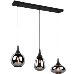 Φωτιστικό Οροφής - Ράγα Lumina 317000332 68x19x150cm 3xE14 40W Black Trio Lighting